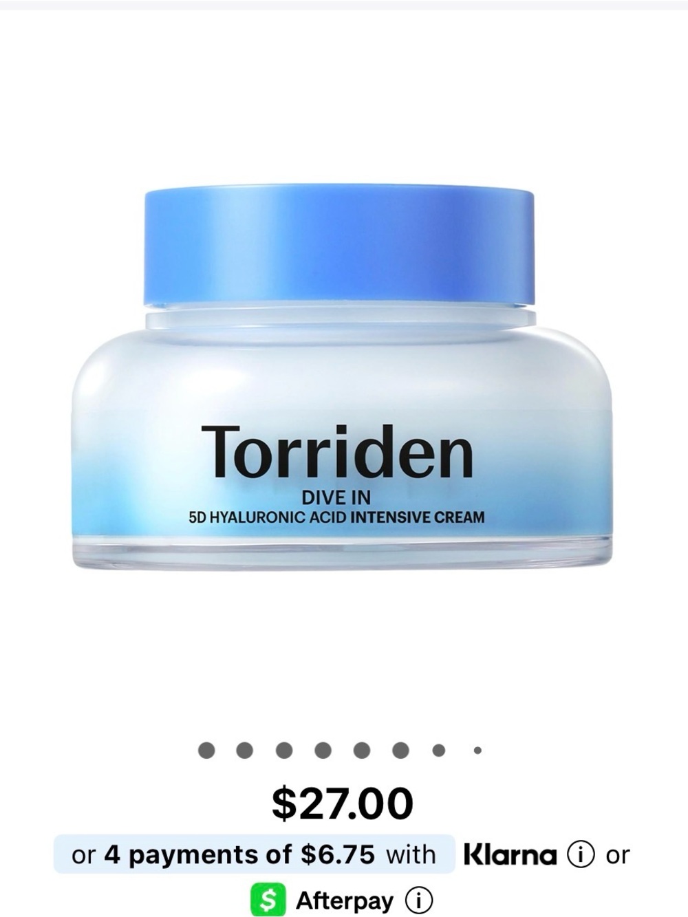 Torriden Dive In 5D Hyaluronic Acid Intensive Cream
